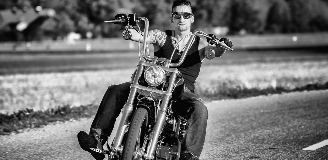 Coole Biker- und Motorradfotos